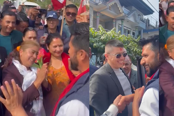 घरदैलो अभियानमा जब कांग्रेस उम्मेदवार खरेलसँग रविको भेट भयो...